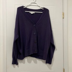 In every story plum purple cardigan